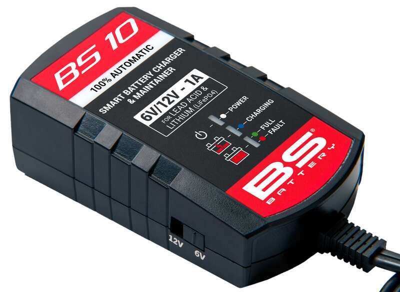 Kompaktes Lade- und Erhaltungsgerät für Motorradbatterien